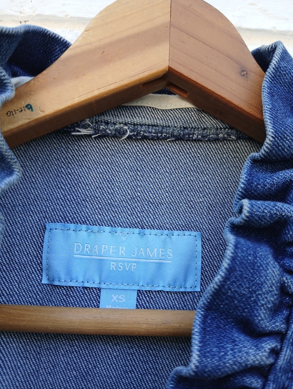 Draper James Ruffle Denim Jacket XS - Picture 5 of 9